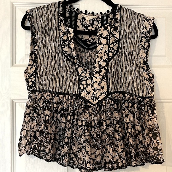 Rebecca Taylor Tops - Rebecca Taylor Black and Light Pink Top